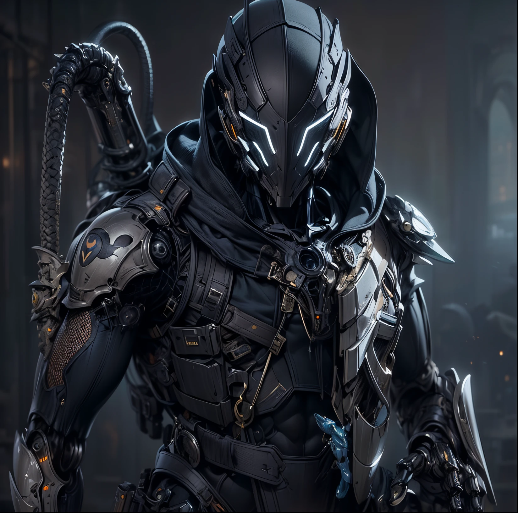 (((An epic and visually stunning digital anime masterpiece featuring a sylphlike masculine ((male:1.5)) decorated military soldier clad in a sleek yet tactical armored yet decorated leather military trench coat:1.2))), (((flat masculine male chest:1.5, mechanical mecha knight head with a narrow visor:1.5))), (((the character adorned in a (scifi tactical armored open front trench coat with a built in exoskeleton, hood pulled up) (over a form fitted armor plated yet super sleek and revealing under suit with waist cut outs), the armor plating on the upper arms and shoulders beautifully engraved))):1.4. The image showcases the intricacies of the character’s armor and clothing:1.5, ((capturing their flamboyant essence and heavy mecha aesthetic:1.2)). The character also possesses an androgynous charm, (((with slim yet heavily muscled physique:1.2, sylphlike with a sleek waist, toned yet beautifully sleek cybernetic arms:1.3, mechanical arms and legs:1.3, mecha muscles:1.3))), looking at viewer, (((brass metal armor and brown leather, dieselpunk:1.3)))