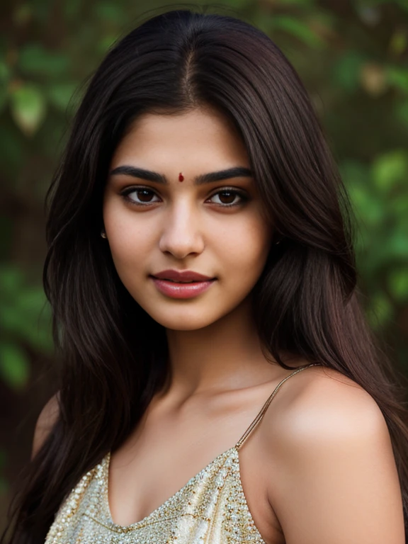 Beautiful ,23 years young girl,confident looking,8k,realistic,dark brown hair,fair skin, indian,long hair,clear facial features