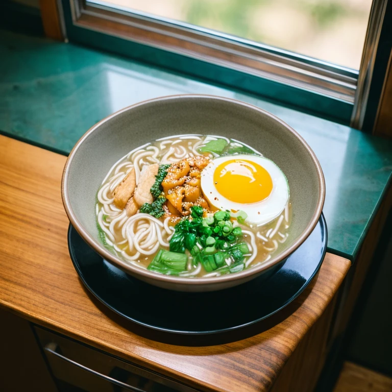 Photo of ramen eaten at the counter seat