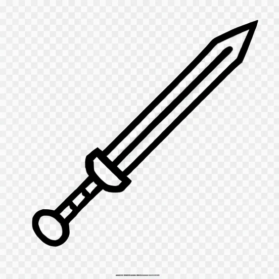 a brown and silver image of a sword with a long blade, svg illustration, arte da arma do RPG de fantasia, arte de linha, espadas desenhadas, Espada medieval, espada, RPG , arte linear, Jogo de RPG , espada longa, design de espada, hd illustration, 1 0 0 0 x 1 0 0 0 pixel art, armored sword blade, Book sketch for coloring