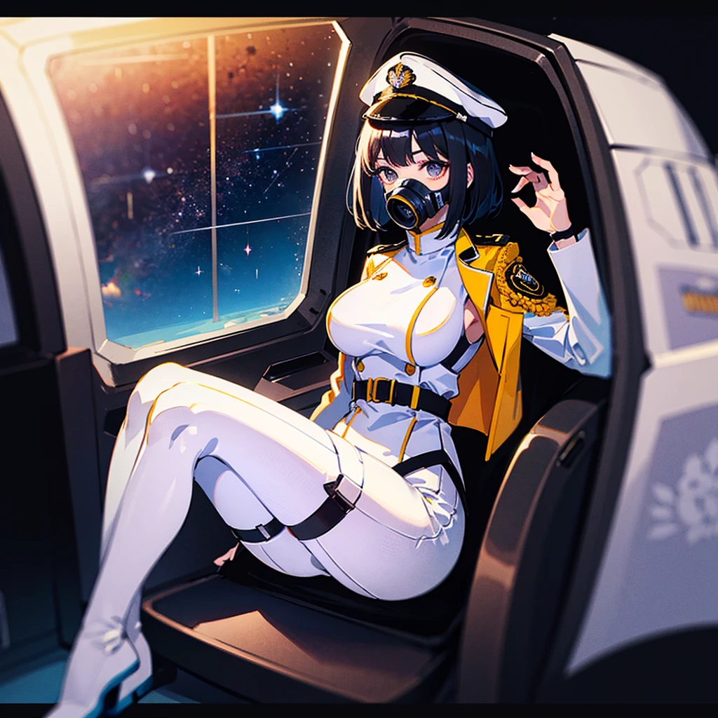 score_9, score_8_up, score_7_up, ((gothic vampire piloting in gothic spacecraft)), (vintage anime), ((from below)), ((120 fov)), ((((gothic control panels)))), ((mature)), (((gothic))), iridescent bodysuit, ((lace accessories)), ((pilot seat)), ((((lying back)) pose)), ((elegant)), (((serious tone))), futuristic, ((cockpit top control panel)), intricate control panel details, 1990s (style), [blushing], sweat, masterpiece, ((claustrophobic)), sparkles, best quality, screens, ((pilot helmet)), ((hands on controls)), night, space, ((cockpit lights))
