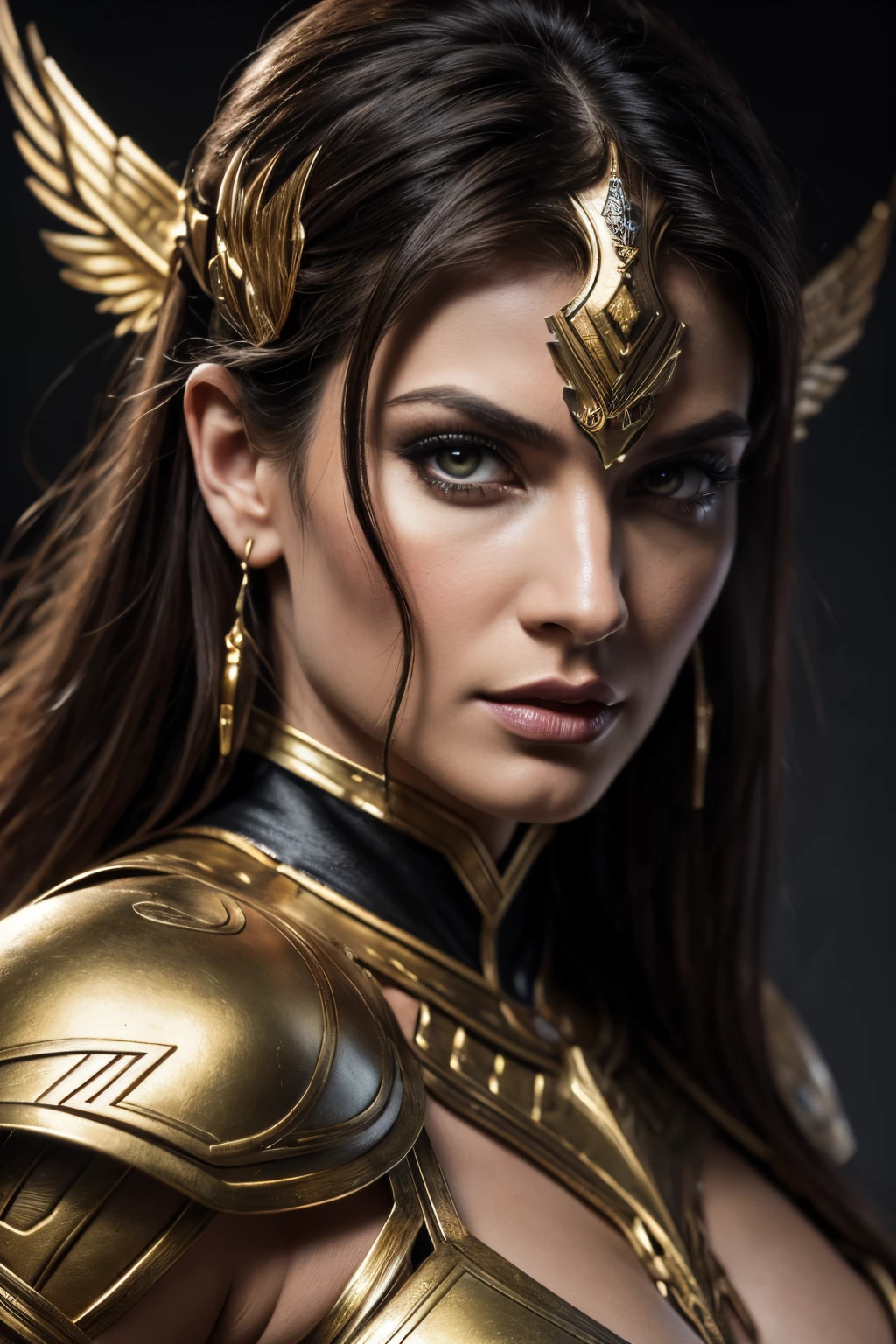 a stunningly intricate (((close-up portrait))), capturing the essence of a (((fantasy mythological titan colossus))) a fallen angel, evil spirit in nature, hybrid creature, a creature known as dark phoenix fae, a creature with human-like characteristics, which possesses human beings, in an eerie strange creepy despair dark silent hill theme, with dazzlingly detailed features and a striking beauty that transcends this world, in the style of iconic artists like luis royo and boris vallejo, julie bell and h.r giger, wearing exotically ornate metallic armor plate attire that highlights her otherworldly appeal, com hypersharp ue5 photorealistic details, cinematic hdr ssao rtx, 4k 8k 16k gigapixel render