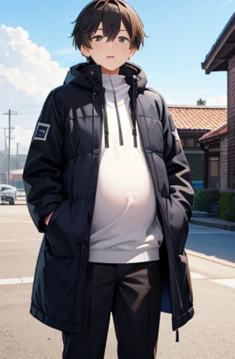 structurally correct、detaileds、(layered clothes:1.4)、creation、dust particles、smooth anime cg art、(Winter clothes,winter cold wind)、Confused expression of sexual excitement、tears、(Very tall and cool male college students)、Very tall, cool college boys get pregnant with their own sperm。 A boy who happened to visit an all-male countryside where men were impregnated.、We learn that all men are pregnant.。 And the boy was impregnated without any warning.。 give birth to a son。