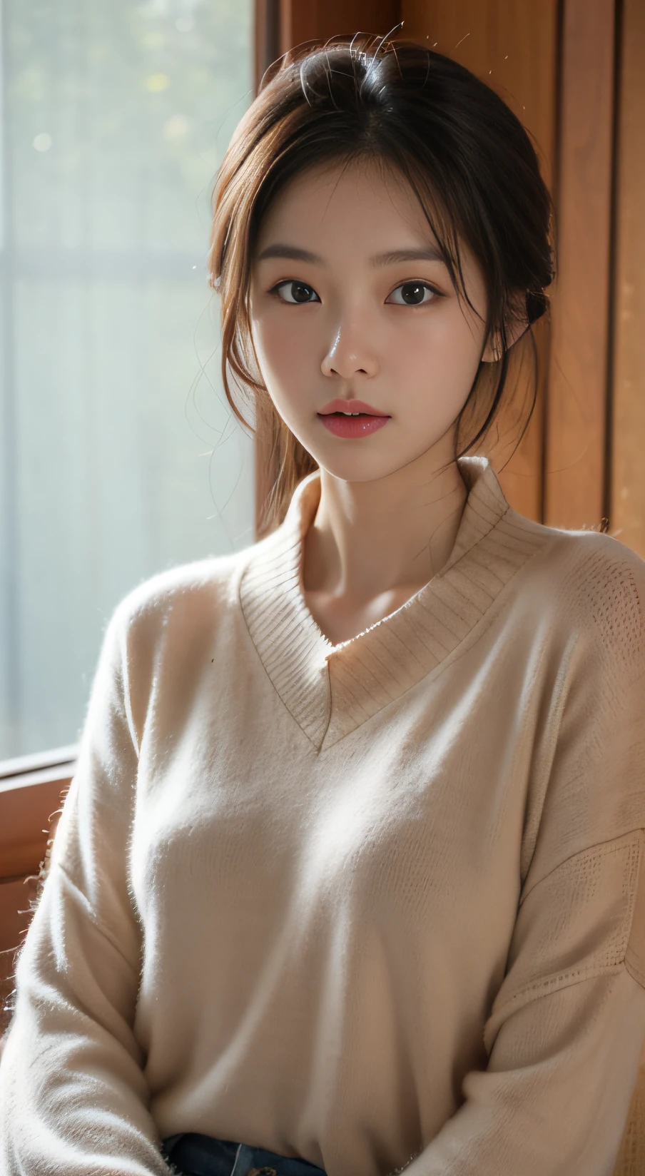 Portrait photo of a beautiful Korean lady