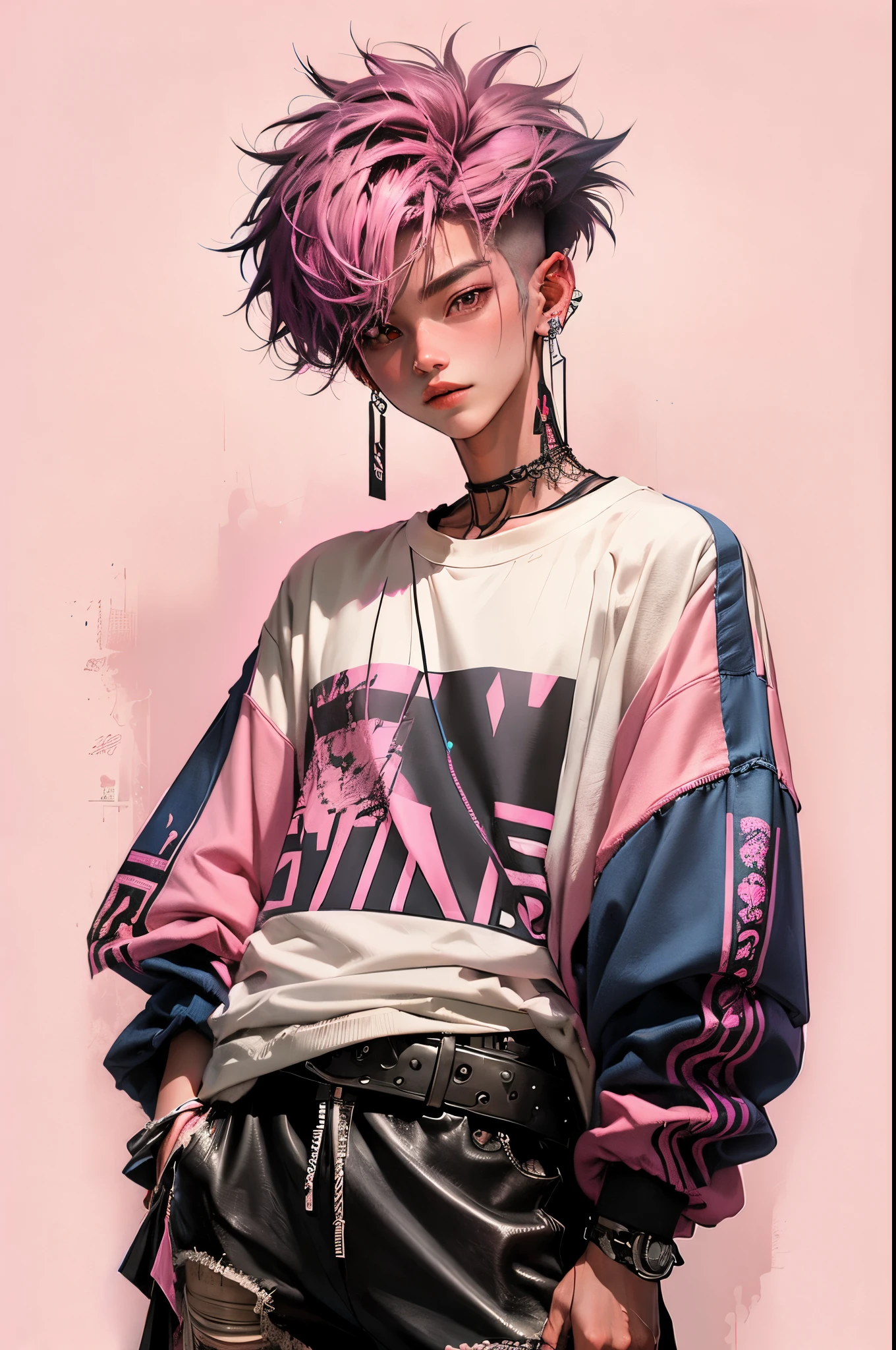 pink background