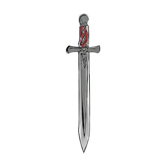 um desenho animado de uma espada com cabo de madeira, design de espada, Espada medieval, espadas desenhadas, adaga, Basic steel sword, uma espada maligna, espada, Espada medieval na pedra, a sword stuck in the ground, Espada Ligtt, espada de fantasia preta e vermelha, segurando adaga, steel sword, Espada de corrente no outro, Espada de fantasia de guerreiro, espada de fantasia