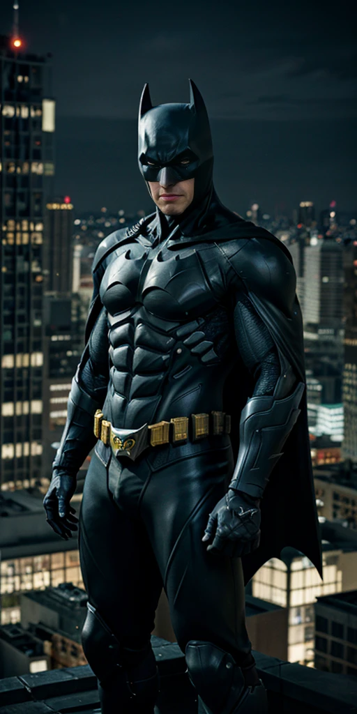 batman is standing on top of the building in Gotham city at night, badass suit batman, ornate batsuit armor, 8 k high detail concept art, portrait of batman, trending on artstation 4k, batman portrait, amazing 8k character concept art, trending on artstation:3, trending on artstation hd, batman mecha, badass suit, 8k high quality detailed art