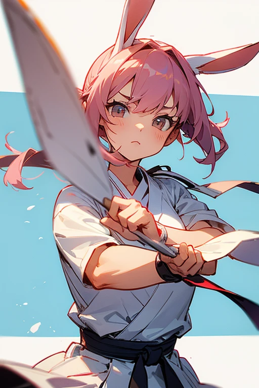 Rabbit ears, karate girl