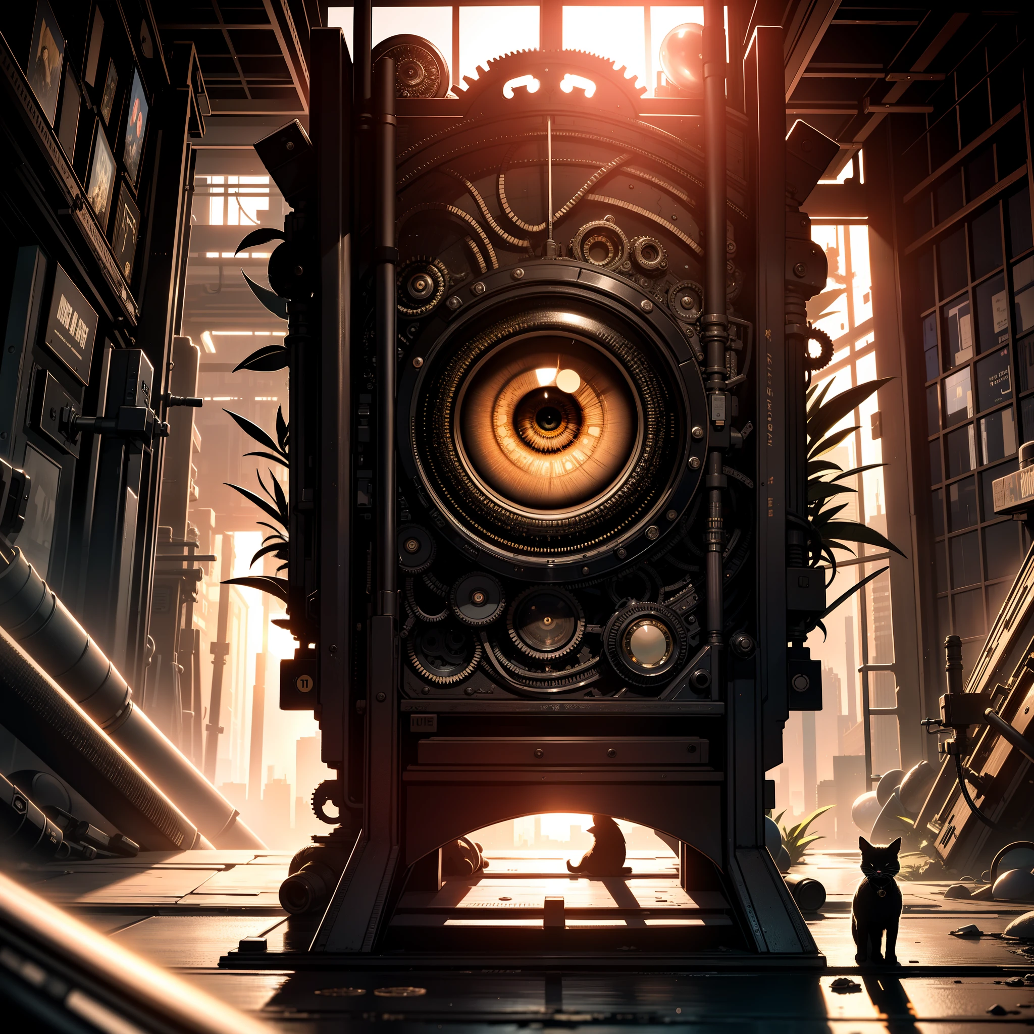 big eye acinarium:1.1), cat detective, Ostapocalypse , Rain, art stations, Sharp Focus, studio photo, Backlight,((Intricate details)), nffsw, ((Intricate details, hyperdetails)),Cinematic, Action-packed
