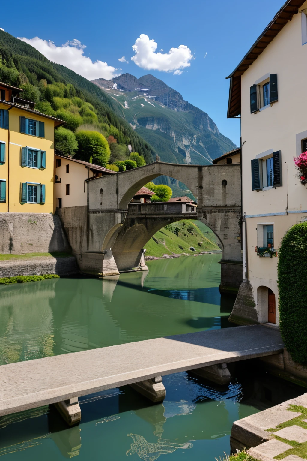 Le Pont "Ponte dei salti, lavertezzo in Switzerland, high resolution
