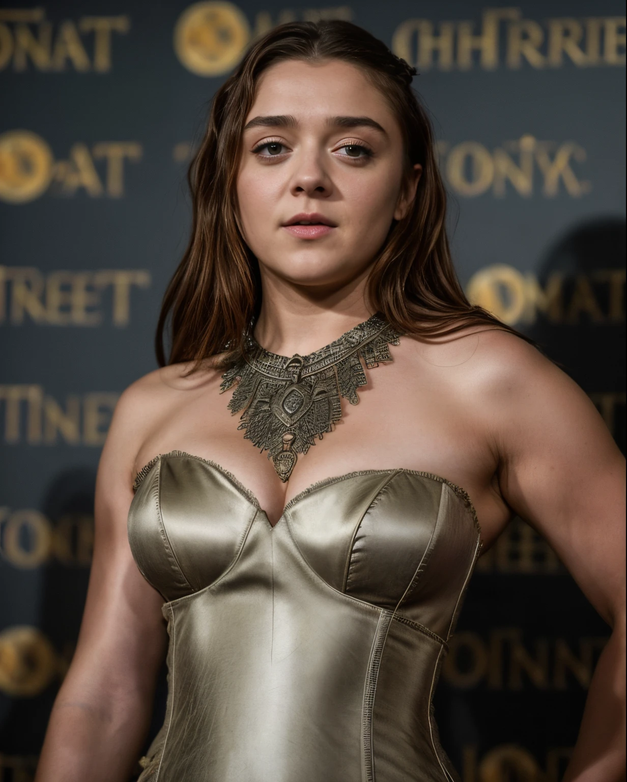 Foto RAW, Arya Stark, Extremely gorgeous lady, Arya Stark PLAYED BY MAISIE WILLIAMS, Queen Arya Stark, she a mature woman now, milf, sexy mediaeval battle dress, gladiator woman, body, 40 years old Woman, body revealing costumes, perky breast, big natural breast, erotic costumes, lusty physique, seductive figure can capture every people's attention, Game of thrones costumes, revealing captivating figure, Mediaeval costumes, revealing clothes, A tomboy, she would rather fence than dance, warrior queen , game of thrones screen caps, Game of Thrones Series, (pele altamente detalhada: 1.2), 8k UHD, DSLR, soft-lighting, alta qualidade, grain of film, Fujifilm XT3, flawless picture, highly detailed, detailed Beauty, intricate, 32k, sharp picture,