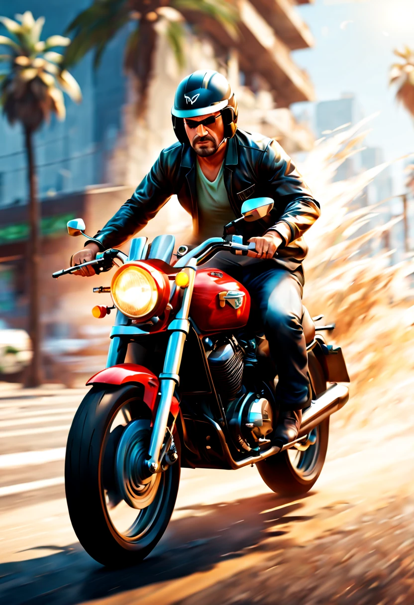 (GTA art, gtav style:1.2), a car  floating with smoke, bombing, Dirk Crabeth, david rudnick, concept art, hyperrealism, enhance, intricate, (best quality, masterpiece, Representative work, official art, Professional, unity 8k wallpaper:1.3)