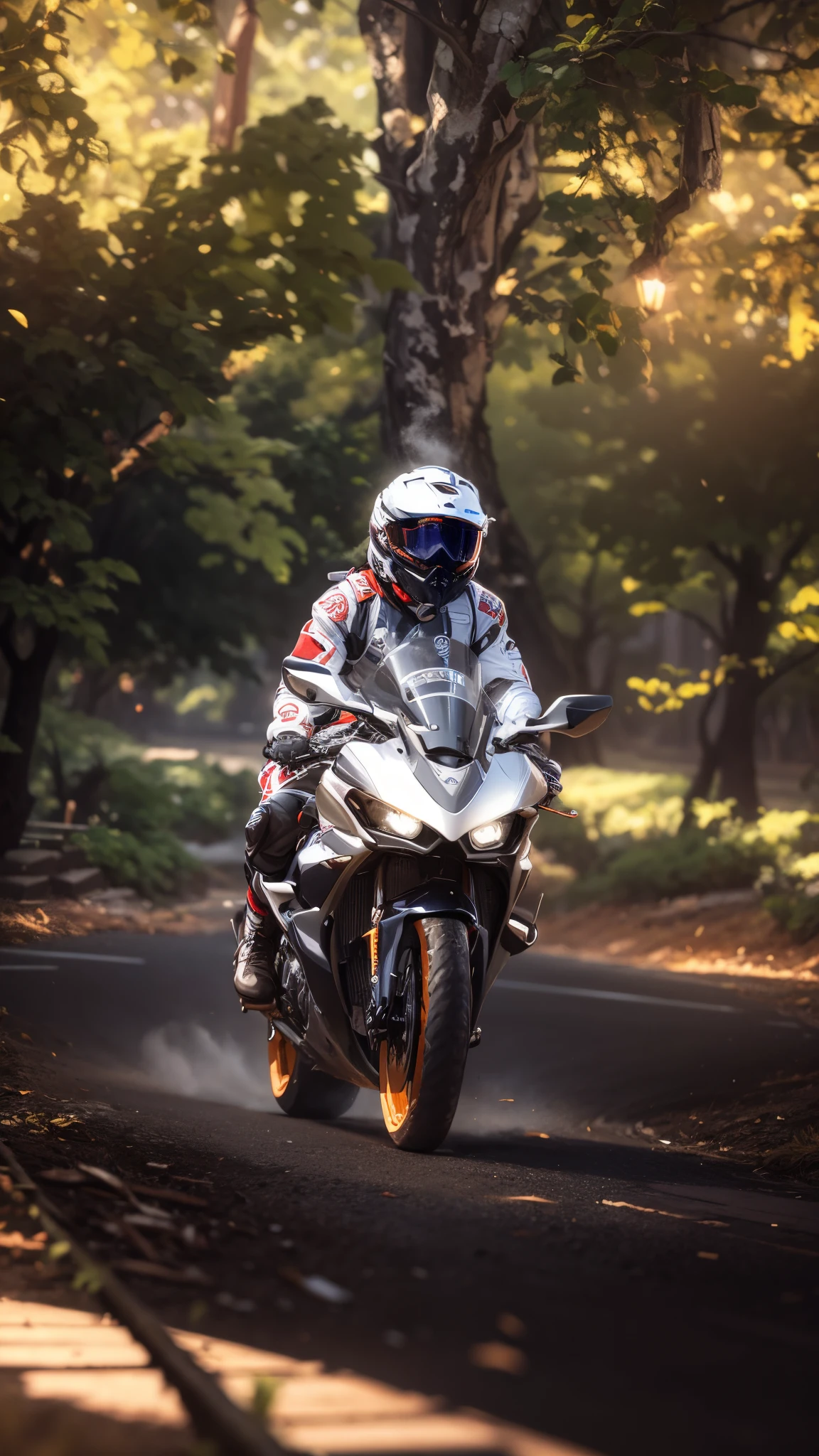 (hiperrealisme:1.1),(detail:1.2)8k,korea boy,wear helmets fullface, bokeh