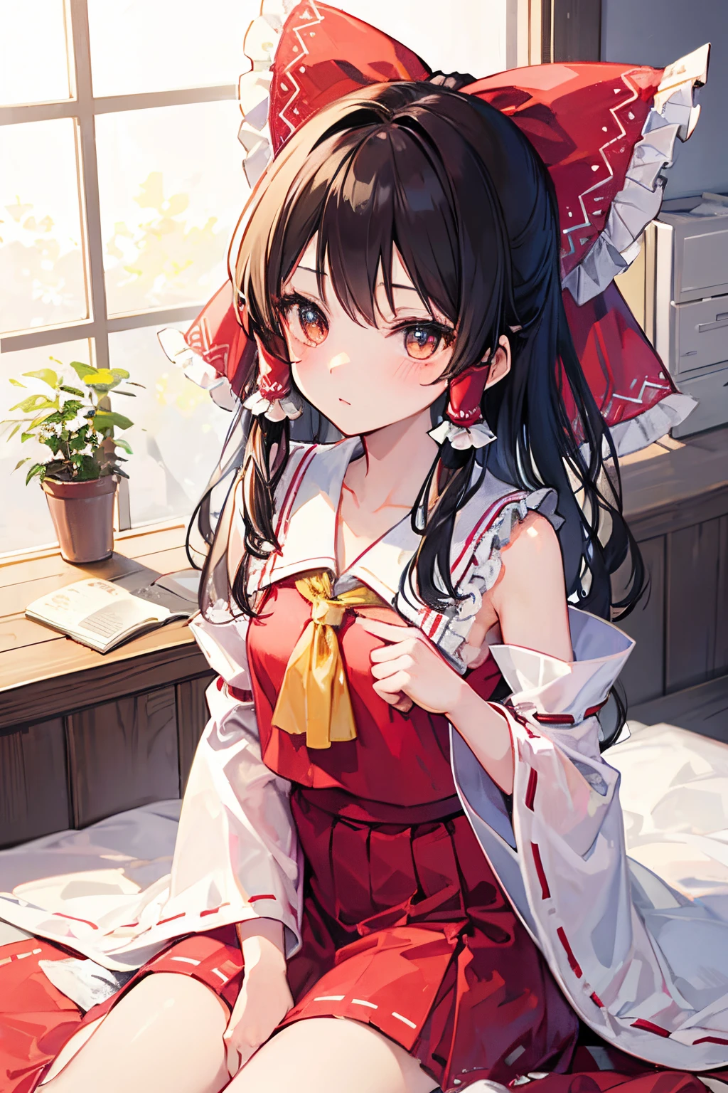 Kirisame Marisa,Hakurei Reimu,1GirlTag,miko cloth