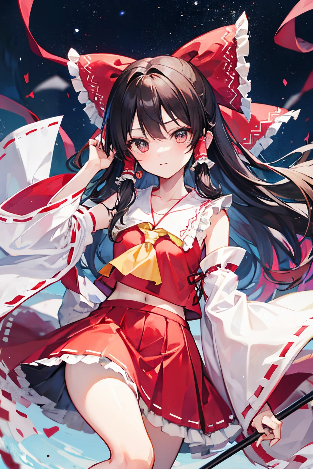 Kirisame Marisa,Hakurei Reimu,1GirlTag,miko cloth