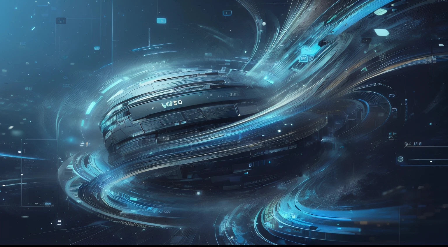 arafed image of a futuristic computer screen with a blue swirl, 8k hd wallpaper digital art, 3d digital art 4k, digital artwork 4 k, 4k highly detailed digital art, futuristic digital art, digital art widescreen 8 k, mind-bending digital art, 4 k hd illustrative wallpaper, digital art 4 k, digital art 4k