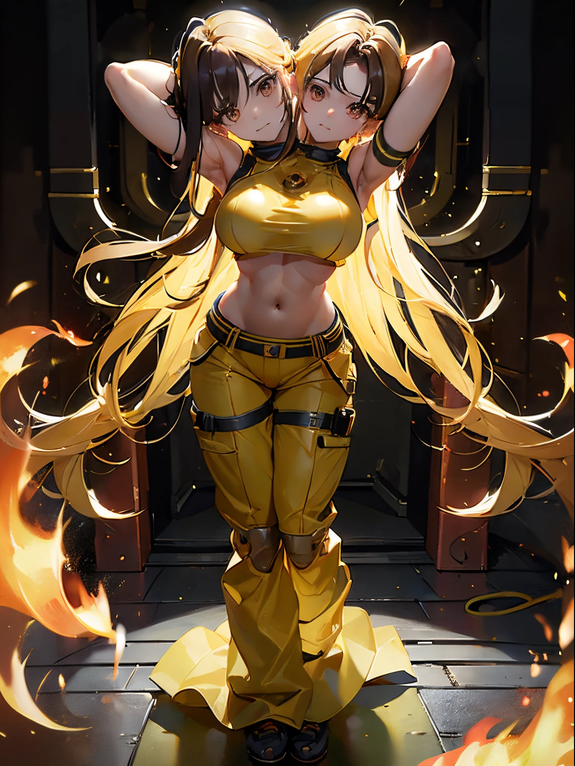(High resolution, Pixel Perfect, Great illustrations), (super high quality, Pieces fly, Ethereal: 1.4), ((alone, One girl)), ((Browsing Caution)), ((Suck the breast)), (((((squat))))), Cool vibe, black hair, ((Beautiful Face)), ((((Vulgarity)))), (((((((Muscular))))))), ((Beautiful thighs)), (((Wide Hips))), ((A big bust that seems to burst)), Warrior, (((what_spend_armor))), ((black_Zentai, black_Body stockings)), See through, ((Camel Toe)), Shiny skin, Glowing Skin, Sweat, Simple Background,Beautiful breasts like a work of art、Nipples like works of art、Artistic Breasts、Naked Living Principles、The principle of not wearing underwear、Draw the genitals clearly