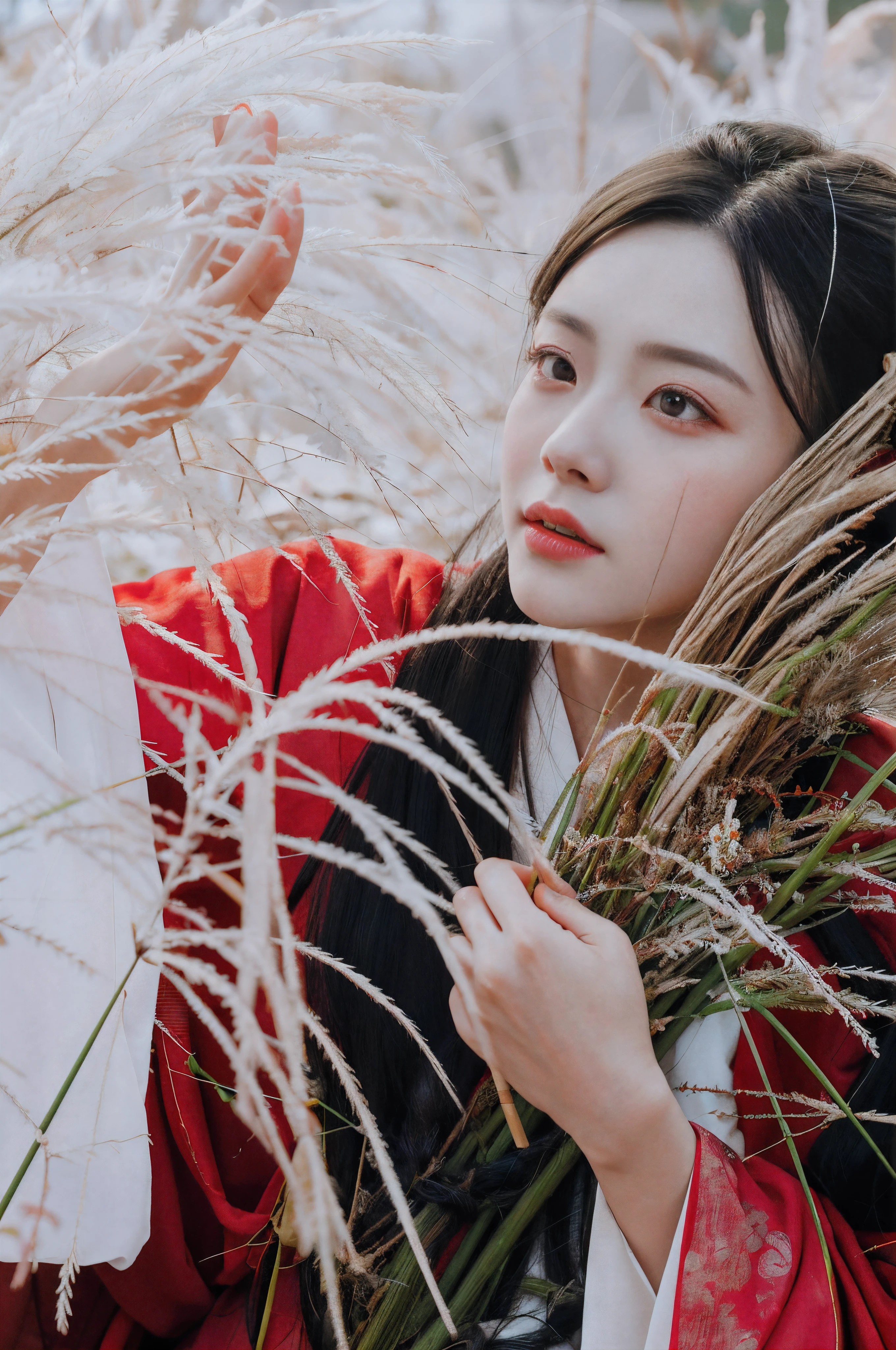 Hanfu,Good face,Normal face shape,Black pupils,good eyes,