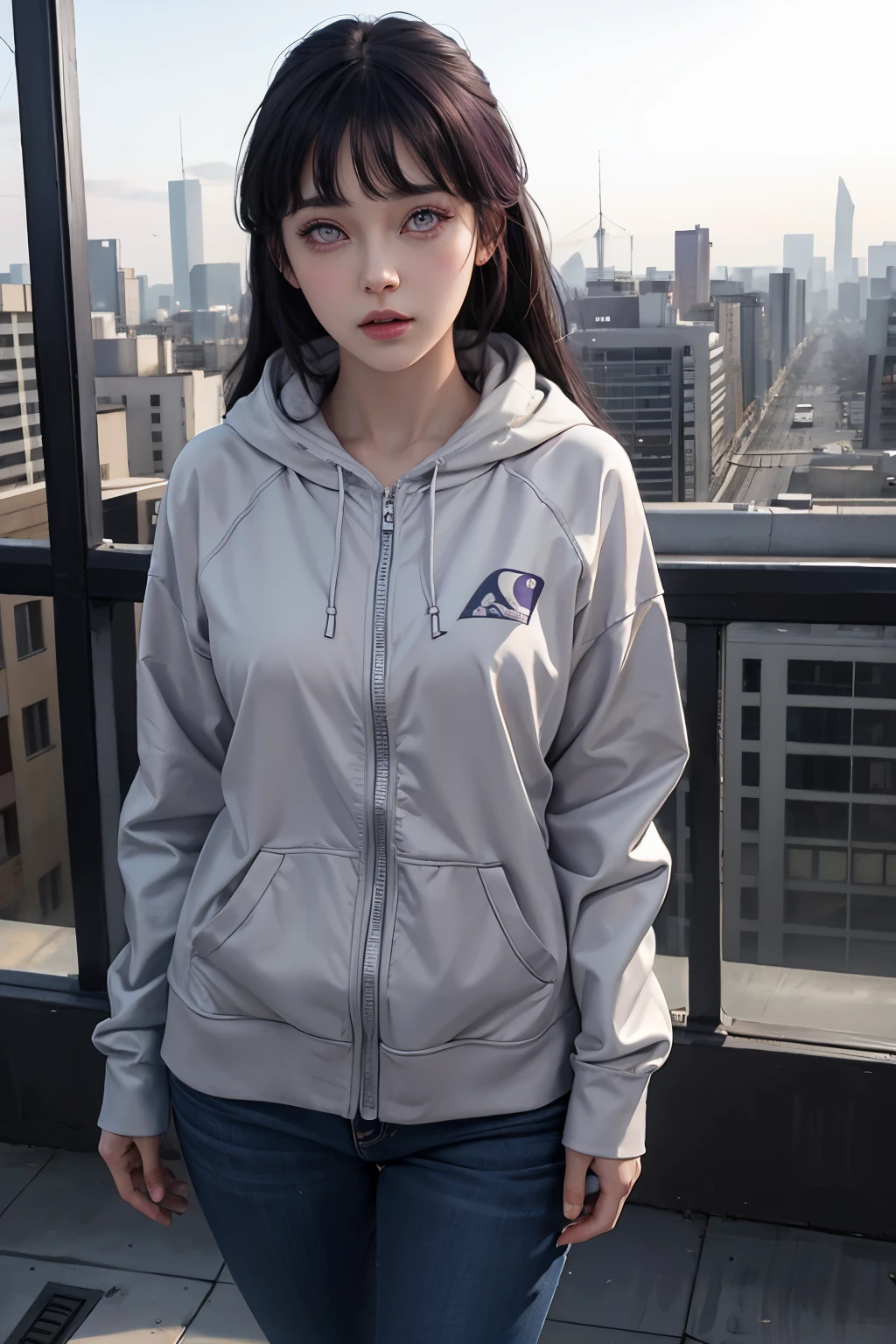 photorealistic, high resolution, soft light,1women, solo, hips up, shinning skin, (detailed face), jewelry, tattoo , Hinata, beautiful face, detail face, realistic face, purple eyes, detail eyes, realistic eyes, pink lips, realistic lips,Best Quality, Masterpiece, Ultra High Resolution, (Realistic: 1.4), Original Photo, Side Light, Fine Beautiful Eyes: 1.2, Masterpiece* Portrait, Realism, 1 Girl, Ultra Detailed , perfeck ,Hinata Hyuga ,photo realistic,anime realistic,realisticstayl,