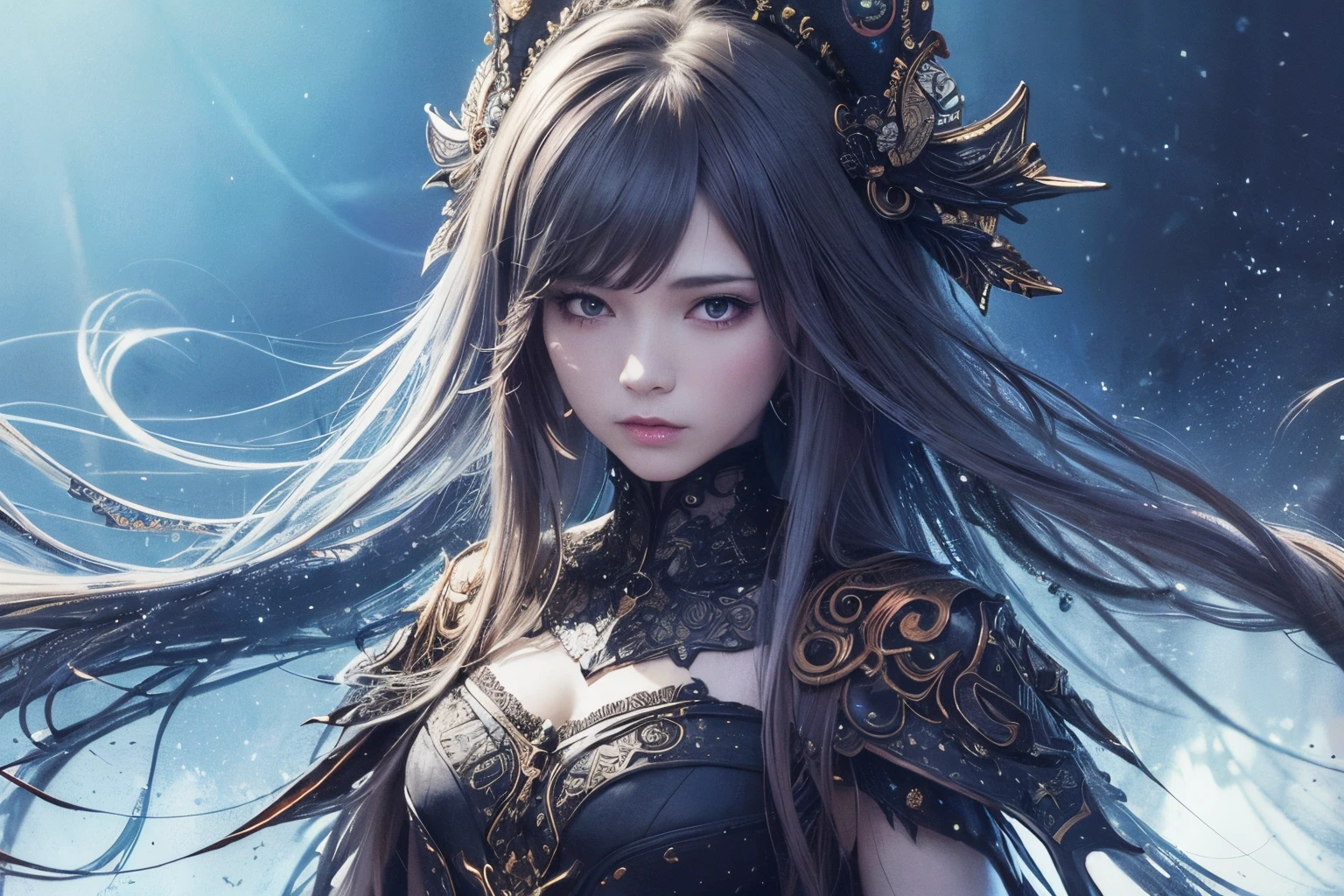 Full body like，（Best quality，ultra - detailed，Best Best Illustration，The best shadow，tmasterpiece，A high resolution，professionalartwork，famousartwork），詳細な目，beautidful eyes，Close-up cleavage，sci-fy，colored sclera，Robot eyes，face markings，Tattoos are，（fractal，Fractal eyes），largeeyes，largeeyes，（Eye focus），surface focus，the eye of the universe，Space Eye，Close up of metal sculpture of woman with moon in her hair，welcoming。extremly high detail，3d goddess portrait，The goddess is extremely rich in details，a stunning portrait of a goddess，Goddess side face avatar，Portrait of a beautiful goddess，Goddess full body close-up，goddess hecate，portrait of a norse moon goddess，goddess of space and time，(RAW photogr:1.2)，Camel toes，hollowed out，Sweaty legs，White liquid， smooth pink skin, shiny metallic glossy skin, Shiny, 　spread their legs　M-shaped legs，angry look，sullenness，exasperation，There is a white liquid all over the body，Full body like