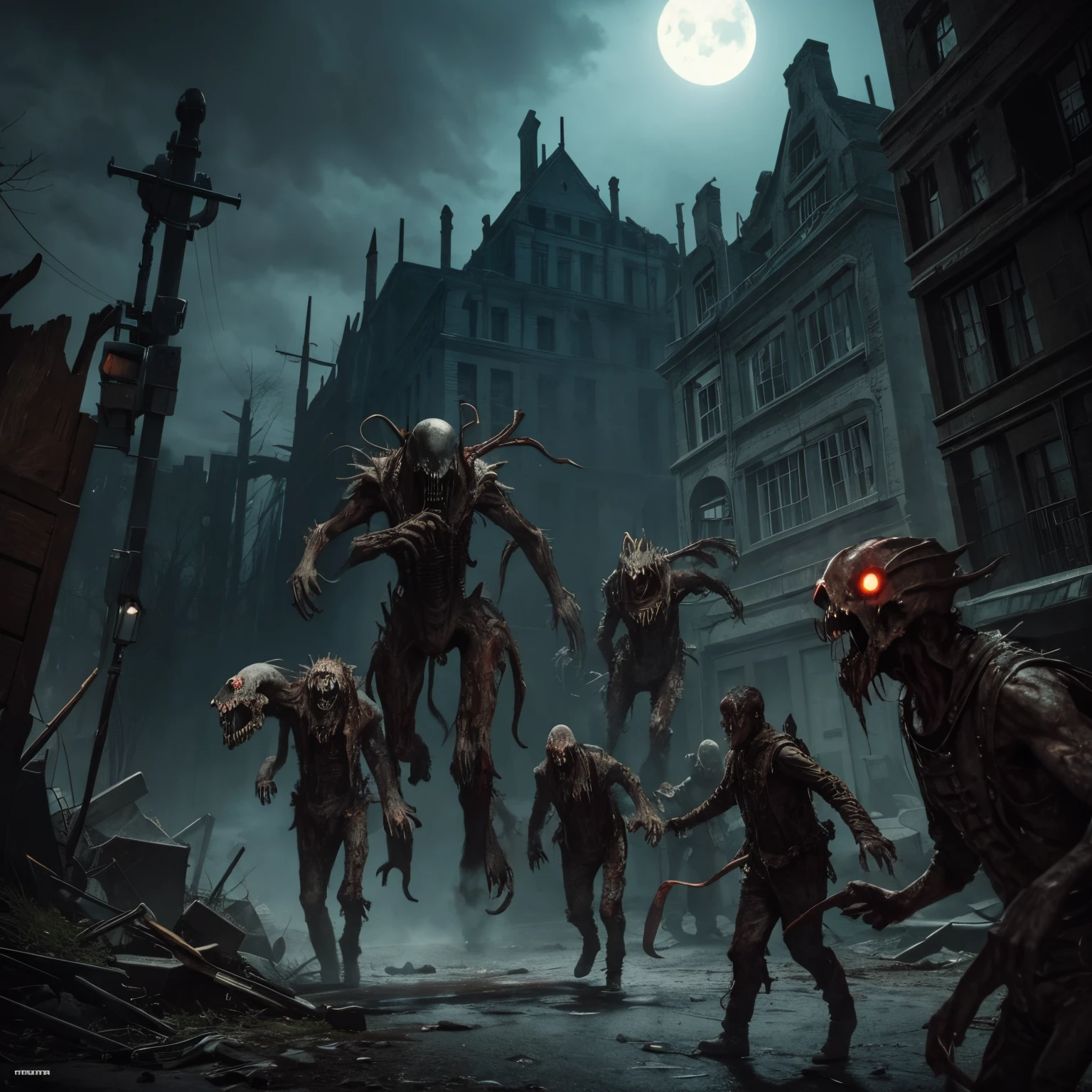 The ghost on skyhunter book that are creatures looks like zombies that are four limbed like animals