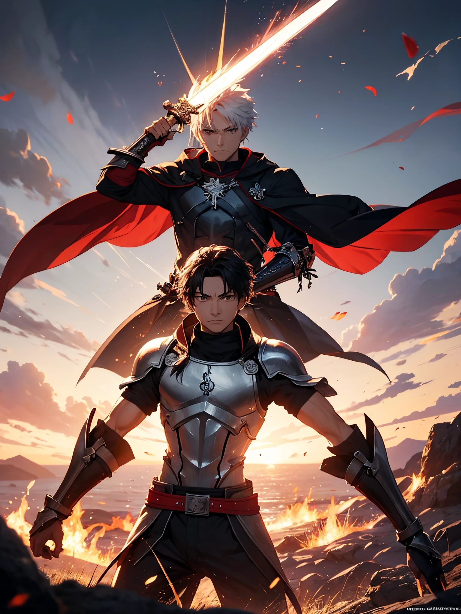 I am the bone of my sword,Steel is my body, and fire is my blood,I have created over a thousand blades,Unknown to Death,Nor known to Life,Have withstood pain to create many weapons,Yet, those hands will never hold anything,So as I pray, UNLIMITED BLADE WORKS,