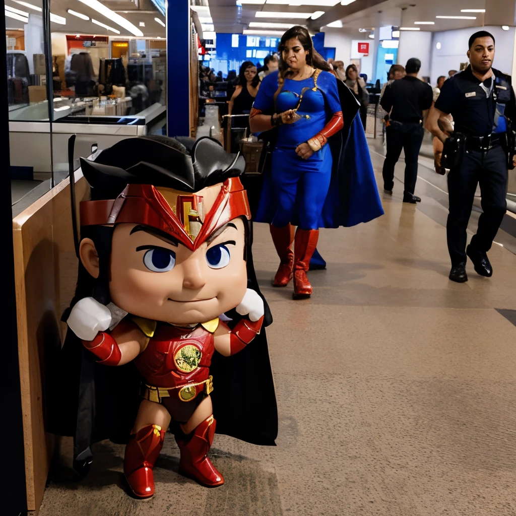 Image of a super hero warrior customs officer