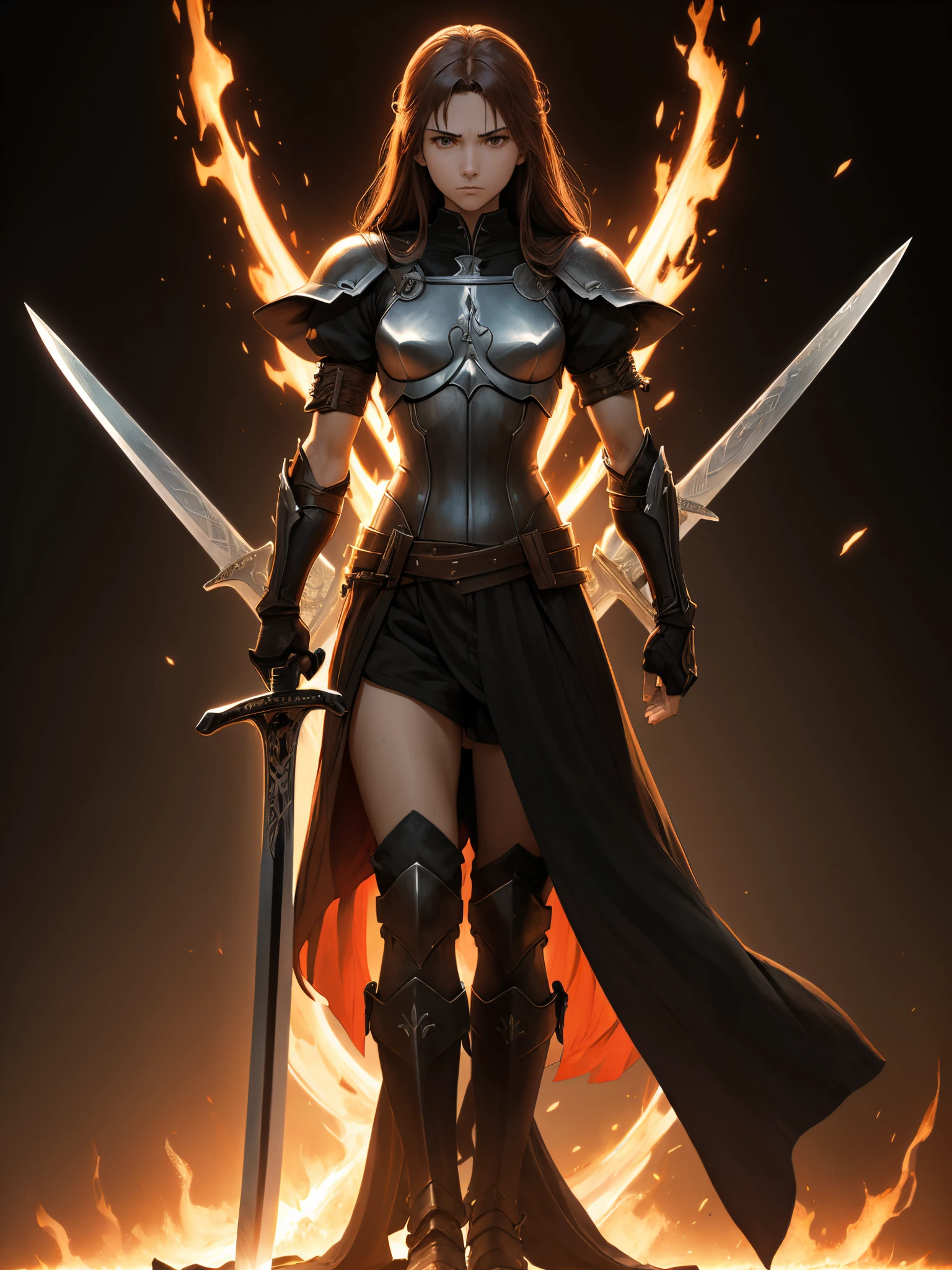I am the bone of my sword,Steel is my body, and fire is my blood,I have created over a thousand blades,Unknown to Death,Nor known to Life,Have withstood pain to create many weapons,Yet, those hands will never hold anything,So as I pray, UNLIMITED BLADE WORKS,