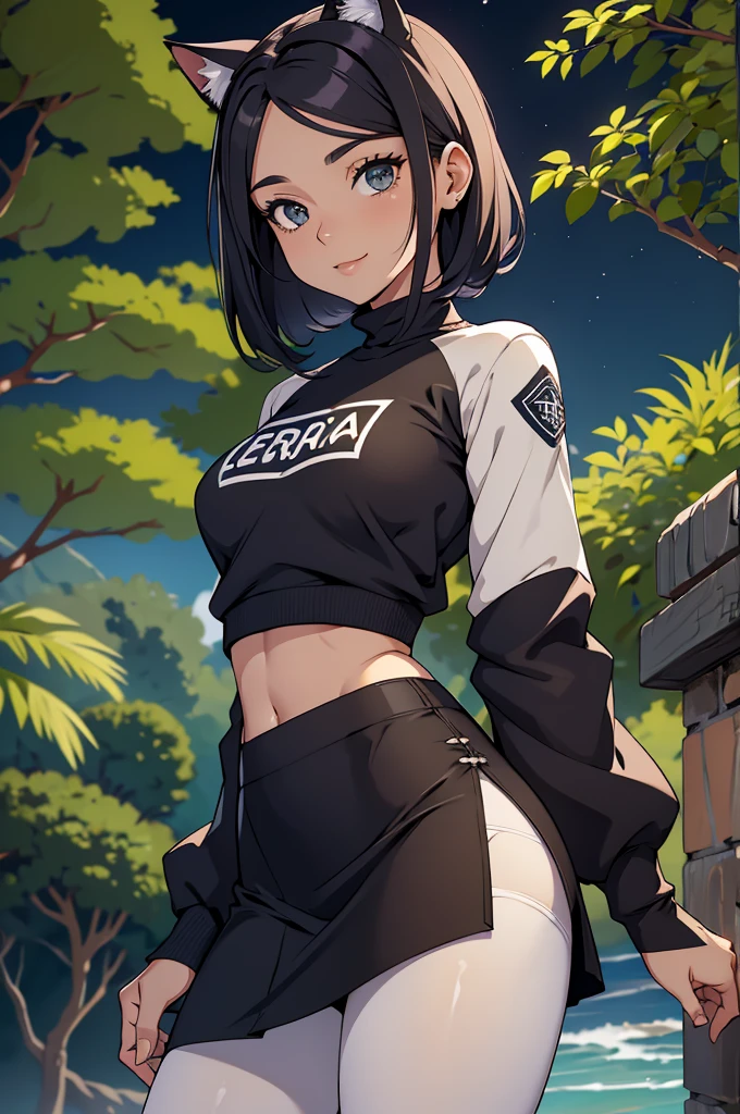 uniforme escolar, uniforme escolar japones foto de corpo inteiro, todo o corpo , cat ears on the head of a beautiful young woman wearing a short skirt, usando meias preta longas apertado ,corpo inteiro na foto,floresta a noite varias luzes,belas coxas, coxas lindas belhos olhos escuros detalhados, sueter branco apertado,maio apertado , tight pantyhose, mini saia , ceu limpo a noite com estrelas numa floresta a noite,short curto linda jovem, olhos sedutores feminino.CABELO CURTO PRETO((CABELOS CURTO PRETO))salto alto, em pe foto de corpo inteiro,cat ears on the head of a beautiful young woman wearing a short skirt, usando meias preta longas e sueter branco apertado,corpo inteiro na foto,floresta a noite varias luzes,belas coxas, coxas lindas belhos olhos verdes detalhados., sueter branco apertado,maio apertado , tight pantyhose, mini saia , ceu limpo a noite com estrelas numafloresta a noite,short curto linda jovem, olhos sedutores feminino.CABELO CURTO PRETO((CABELOS CURTO PRETO)) belos olhos , sorriso lindo, usando oculos