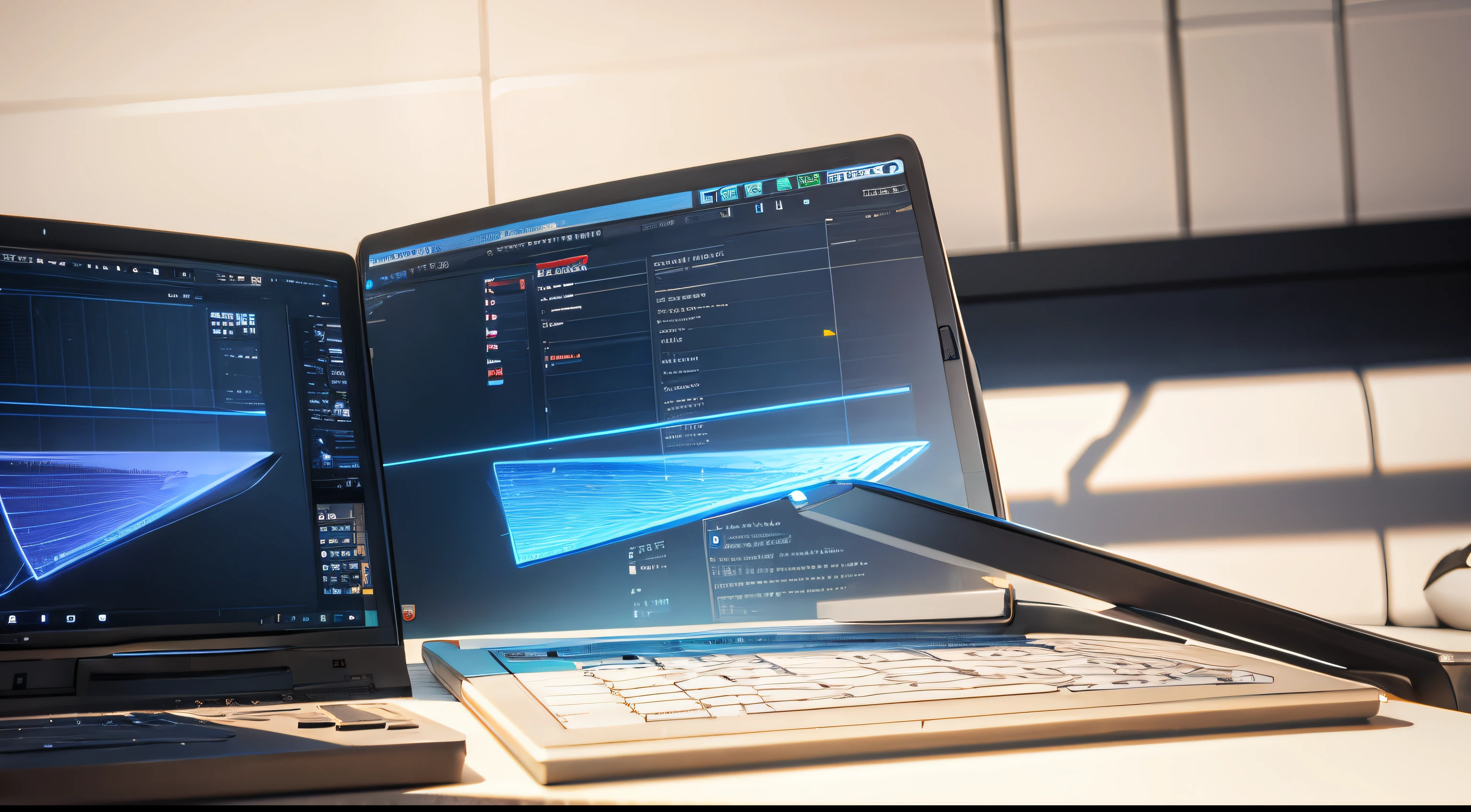 Engaging 3D visualization featuring stunning graphs、glinting