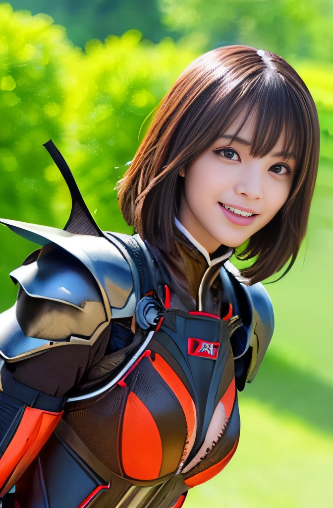 A close up of a woman in a costume posing for a picture - SeaArt AI