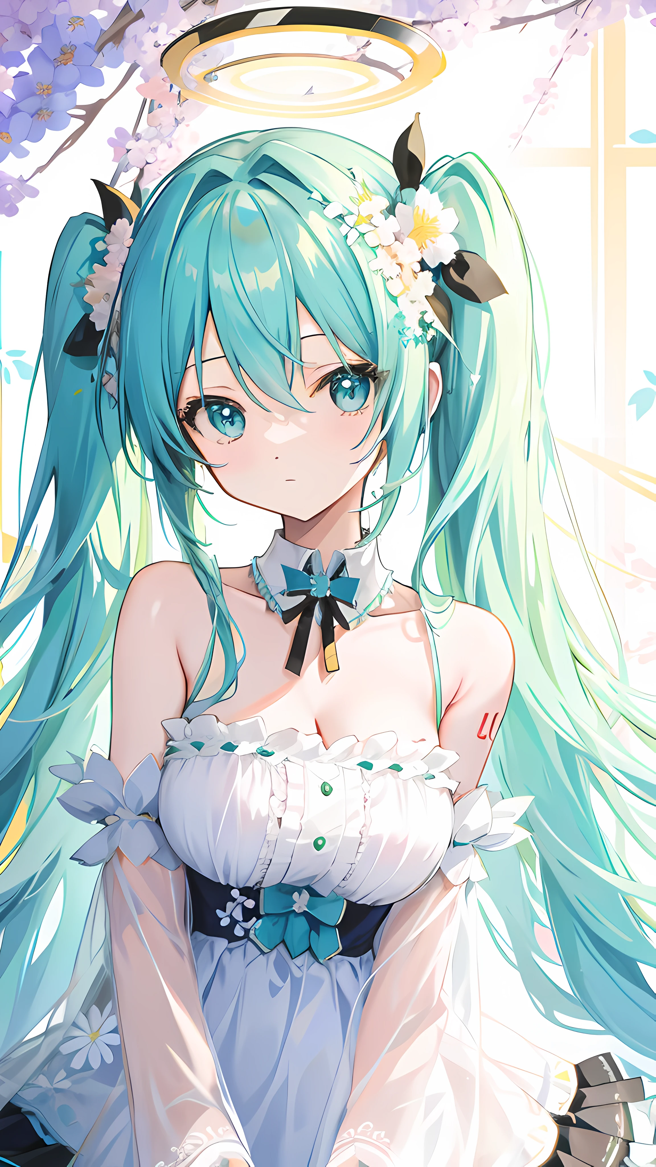 girl,(Angle from behind),June bride style outfit,clothes with lots of frills,((Looking back)),close up of face,((high resolution)),smile,(lace pattern background),(white and pink and blue and yellow and green and orange),(NSFW:1.3),(vagina:1.2)