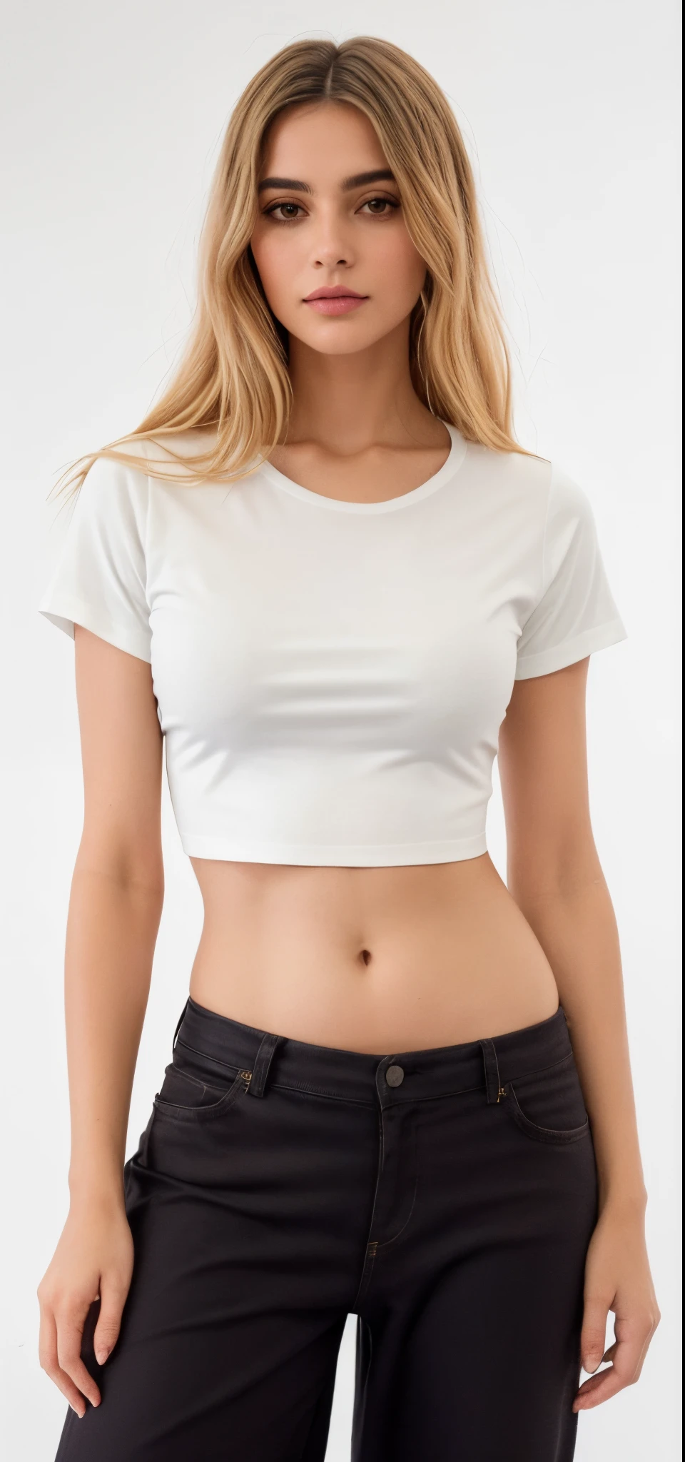 um close de uma mulher com um top curto, Topo de colheita, topo de corte, usando um top cropped, com corte rasgado t - camisa, usando topo de corte, tampo branco, usando um top cropped, usando um top cropped sexy, camisa apertada, usando um topo de corte, tshirt branca lisa, vestindo camisa apertada, t-topo, camiseta branca