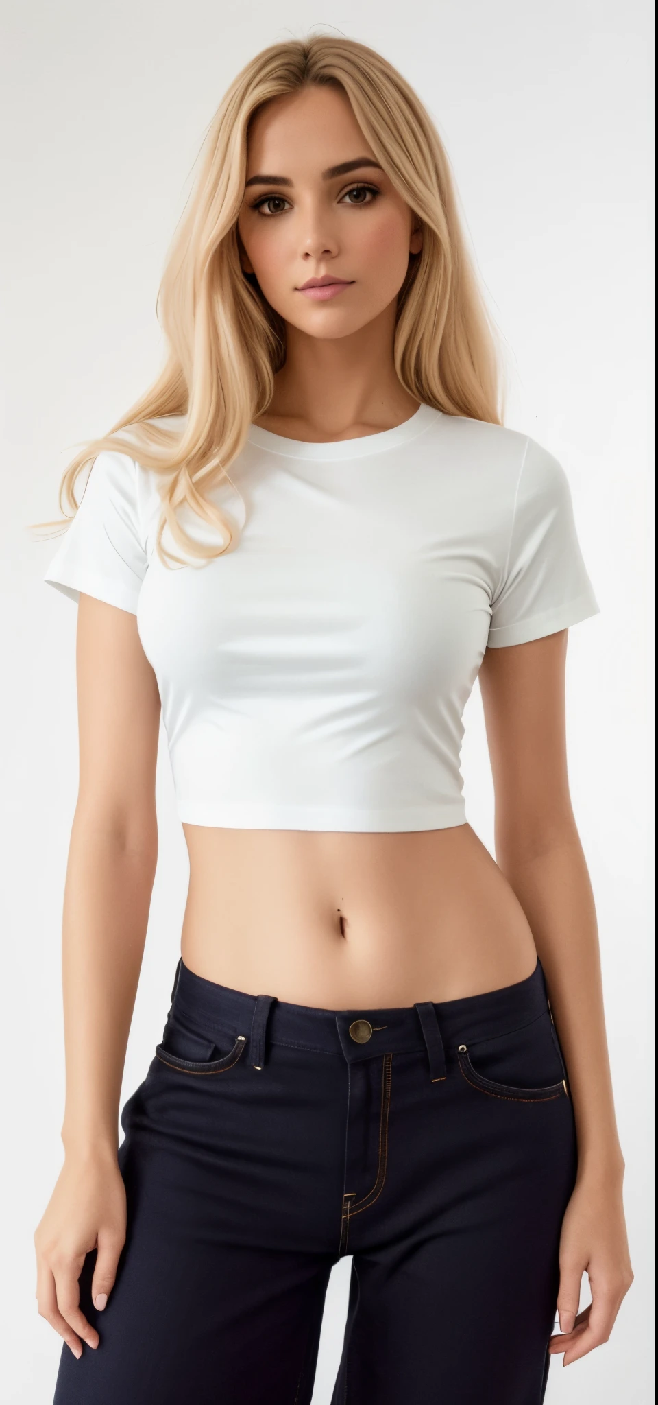 um close de uma mulher com um top curto, Topo de colheita, topo de corte, usando um top cropped, com corte rasgado t - camisa, usando topo de corte, tampo branco, usando um top cropped, usando um top cropped sexy, camisa apertada, usando um topo de corte, tshirt branca lisa, vestindo camisa apertada, t-topo, camiseta branca
