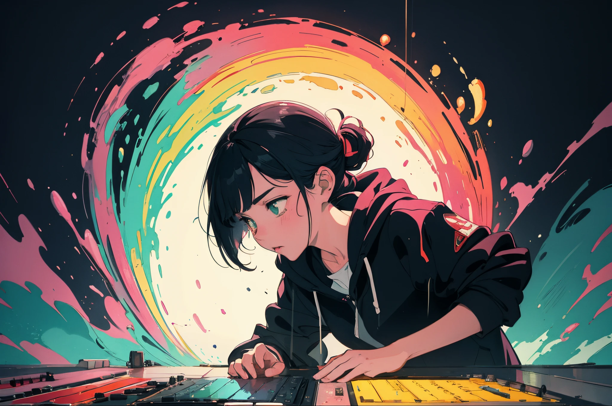 um quarto, luzes noturnas, Neon landscape on a rainy day, analog color theme, Lo-Fi Hip Hop , retrospectiva, plano, 2.5D ,Desenhar uma linha, desenho a tinta digital, Great slope, pintura em aquarela, Goosch Cores, Estilo Studio Ghibli, Amazing color, Tonelada Exterior, Krautrock, Arte Lofi, Estilo anos 70,textura antiga, amplitude,Psychedelic vibe, master part, Tecnologia tremenda, um quarto, luzes noturnas, Neon landscape on a rainy day, analog color theme, Lo-Fi Hip Hop , retrospectiva, plano, 2.5D ,Desenhar uma linha, desenho a tinta digital, Great slope, pintura em aquarela, Goosch Cores, Estilo Studio Ghibli, Amazing color, Tonelada Exterior, Krautrock, Arte Lofi, Estilo anos 70,textura antiga, amplitude,Psychedelic vibe, master part, Tecnologia tremenda,