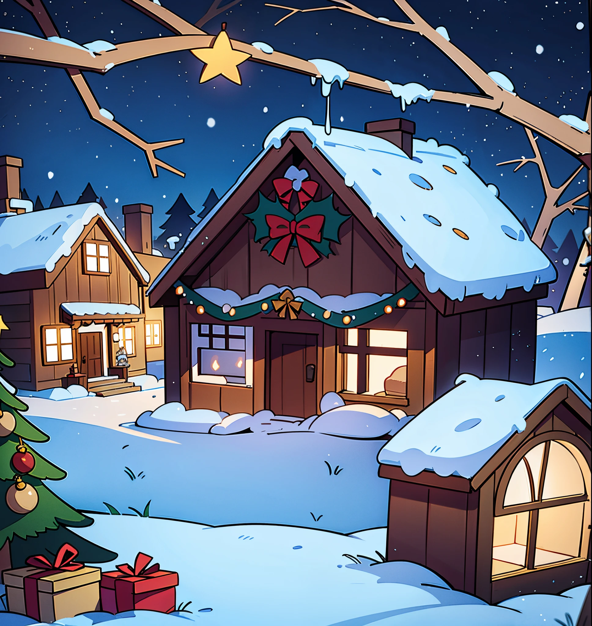 A Christmas house