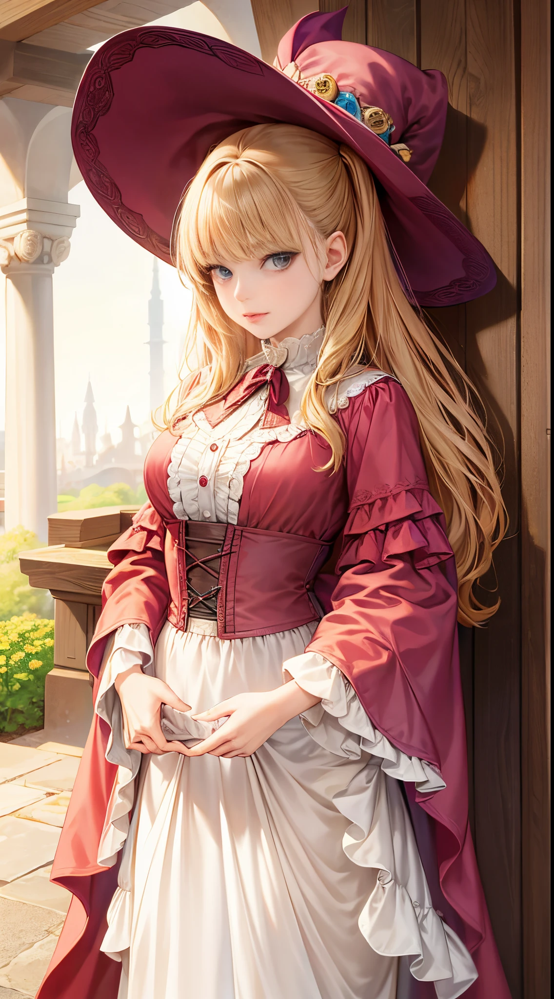 western fantasy,victoriana,A beautyful girl,The stands up