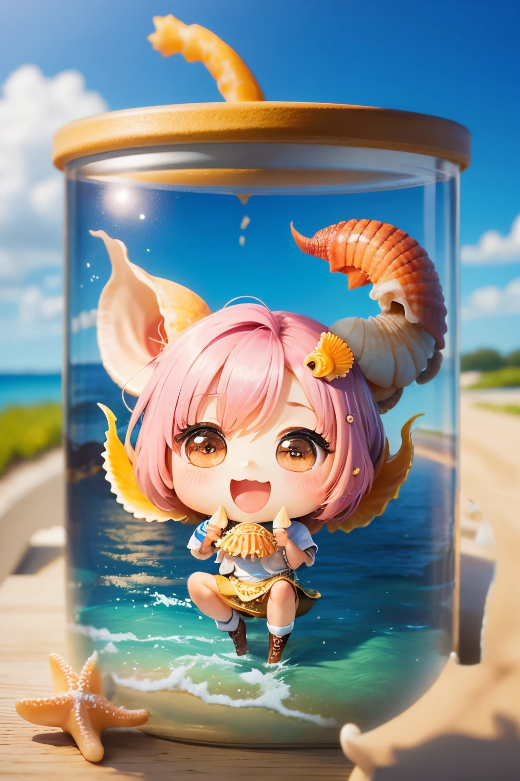 starfish、seashells、snail