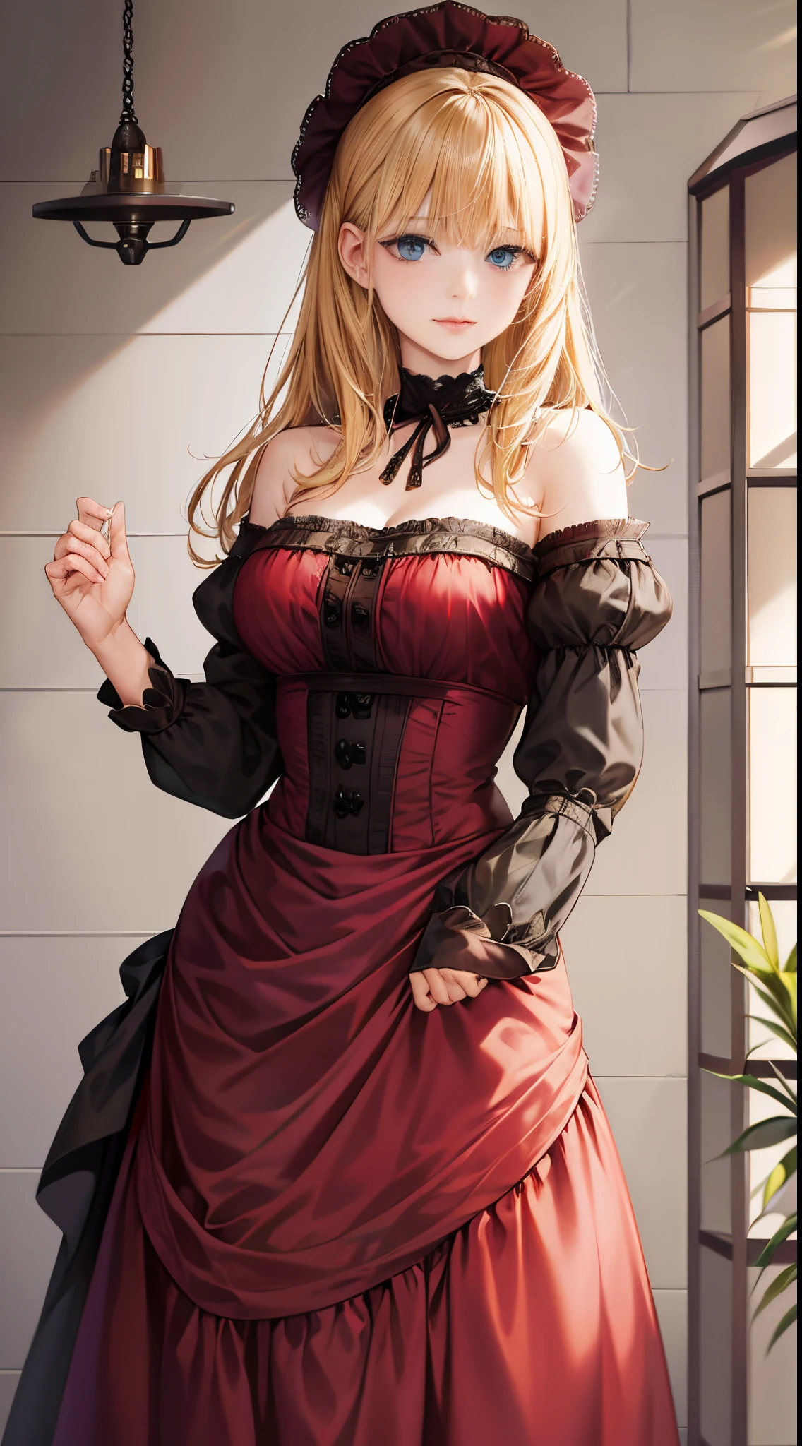 western fantasy,victoriana,A beautyful girl,Stood up