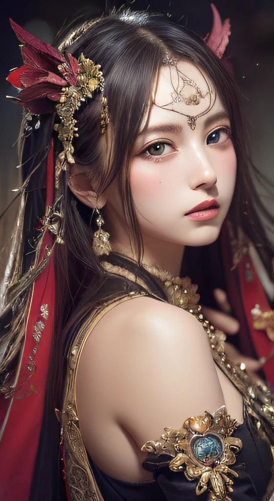 (masterpiece, top quality, best quality, official art, beautiful and aesthetic:1.2), (1girl), extreme detailed,(fractal art:1.3),colorful,highest detailed