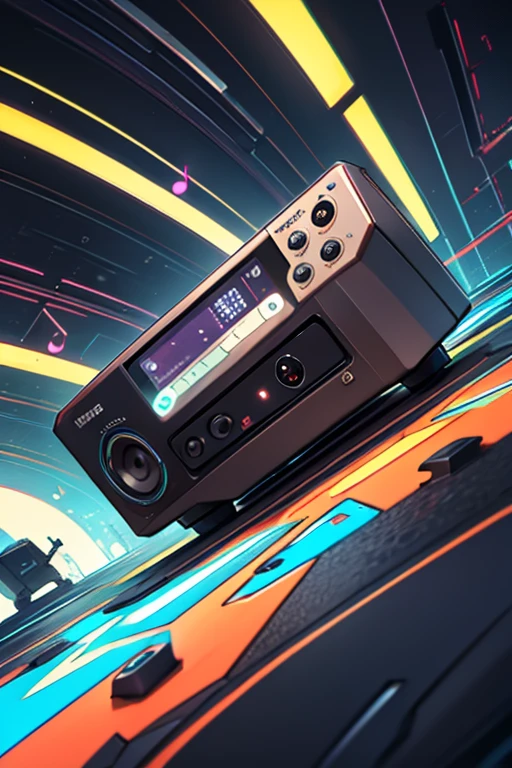 imagem com fone de ouvido para musicas eletronicas