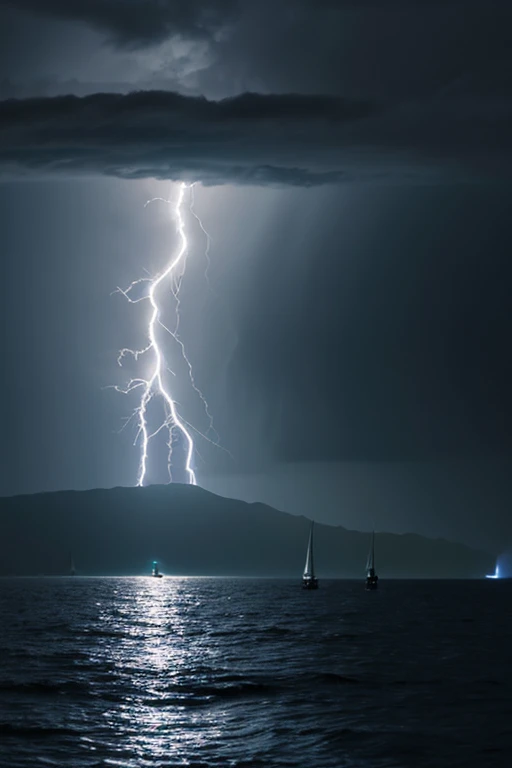 lightning、glint、Dark sea、lightning