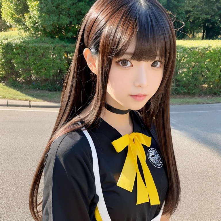 inner colored Ahoge Twin-tailed