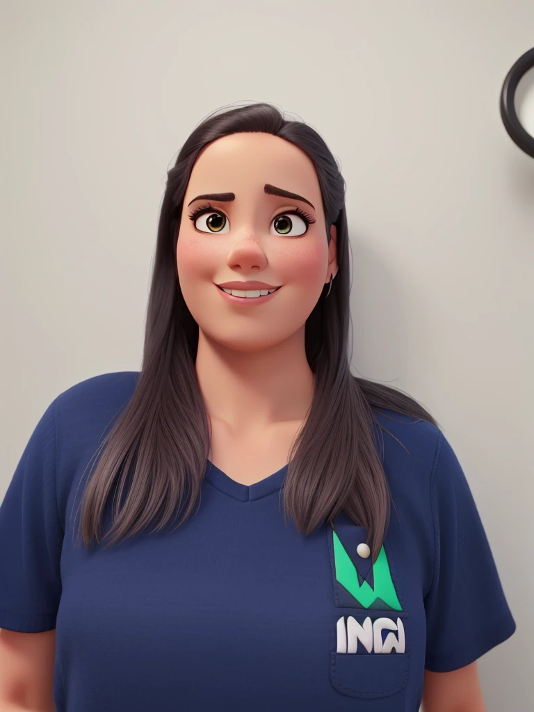 mulher branca estilo pixar, alta qualidade melhor qualidade