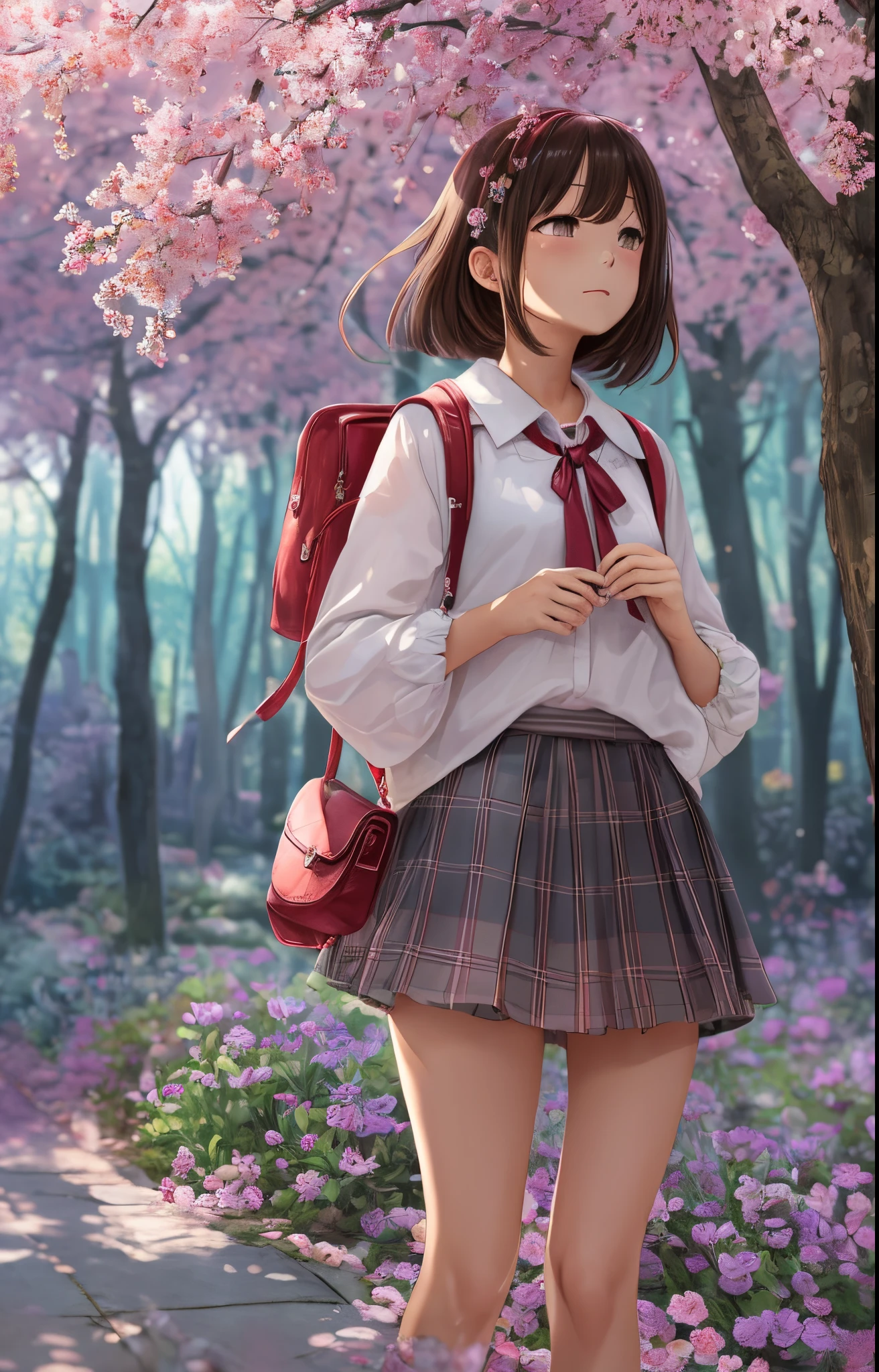 anime poster inspired by I want to eat your pancreas where the girl character crying in front of his lover's grave --auto --s2