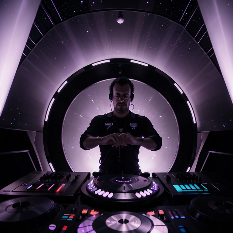 Dj Orbital Overtone playing for the cosmos