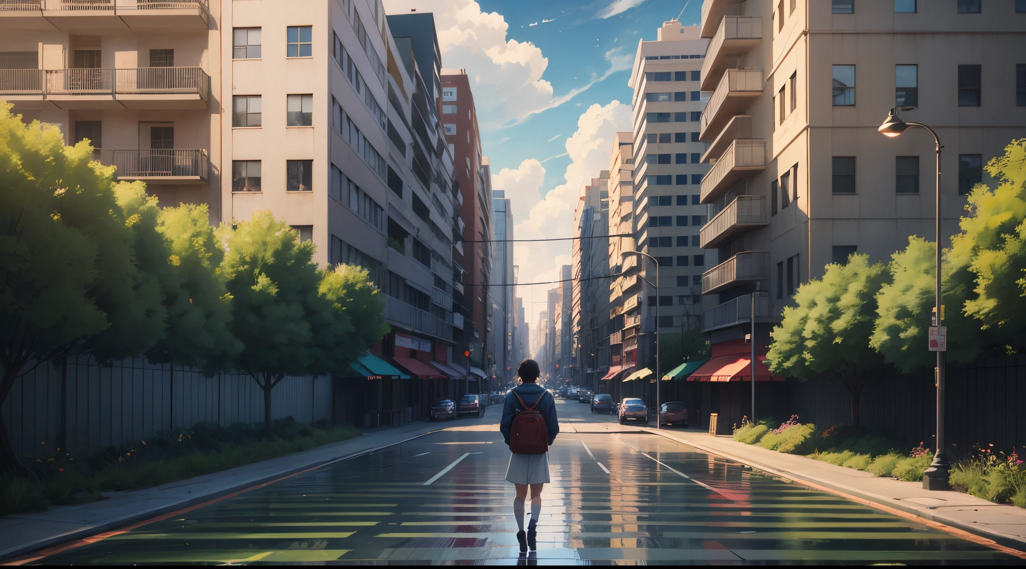 cinematic anime poster inspired by Your Name --auto --s2