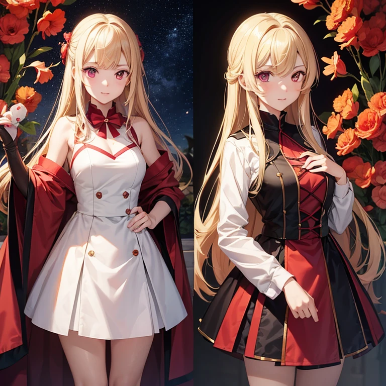 Name:Nishikigi Chisato, Gender:Female, age: 18 hair: Blonde, eye color:Red hight: 162cm (5'3) From an anime name lycoris Recoil