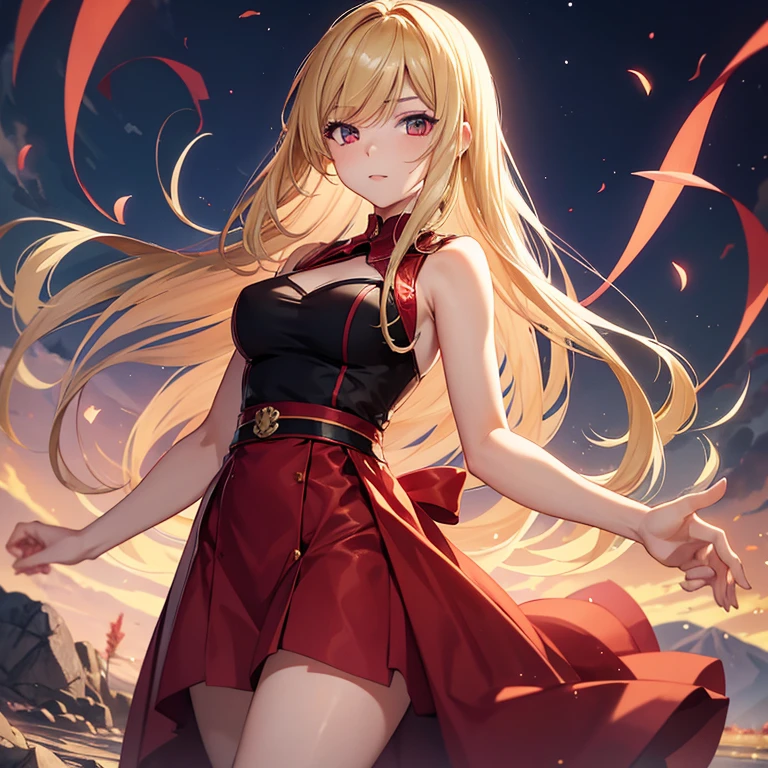 Name:Nishikigi Chisato, Gender:Female, age: 18 hair: Blonde, eye color:Red hight: 162cm (5'3) From an anime name lycoris Recoil