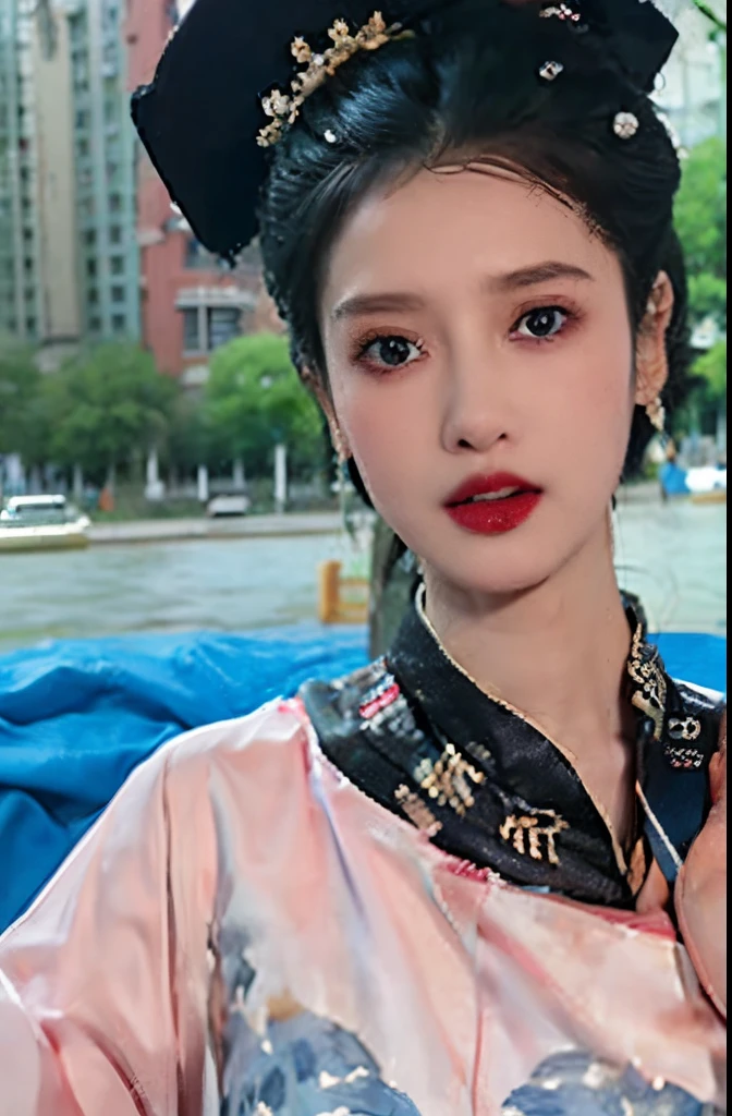 The highest image quality, tmasterpiece, super tall:1.4), Number of photos, 1 girl in,Highly Detailed Face and Skin Textur, 詳細な目, photorealistic eye, beautiful detailed eyes, (Realistic skin), Attractive, Ultra-high sharpness, hyper realisitc, Very meticulous, the golden ratio, (sweatshirts, water leakage, hori&#39;hori&#39;It's too dark, be desperate, compassionate, Poor, 电影灯光, watery big eyes, watery big eyes, (Torn clothes: 1.5), ((wetclothes: 1.4)), bshoulder, True rain, Wet hair, ((Korea, of the whole body))